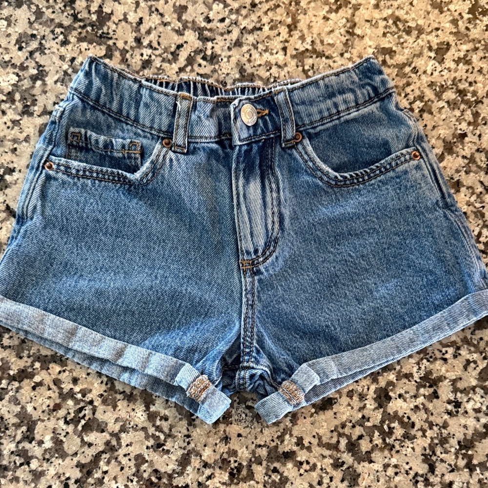 Zara Girls Denim Blue Shorts (4T)